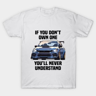 Subaru STI Car Art - Impreza WRX Turbo Modified JDM Car T-Shirt